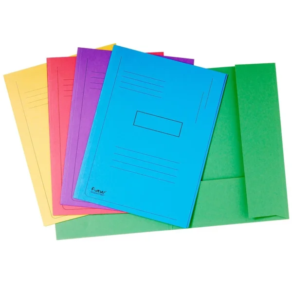 Omslag EXACOMPTA 2 klaff 280g ass.farver