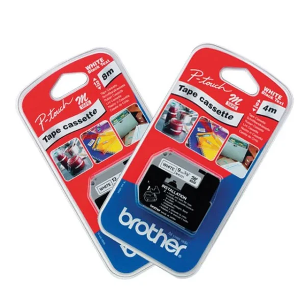 Tape BROTHER MK-221BZ 9mmx8m sort/hvit