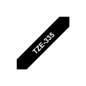 Tape BROTHER TZe-335 12mmx8m hvit/sort