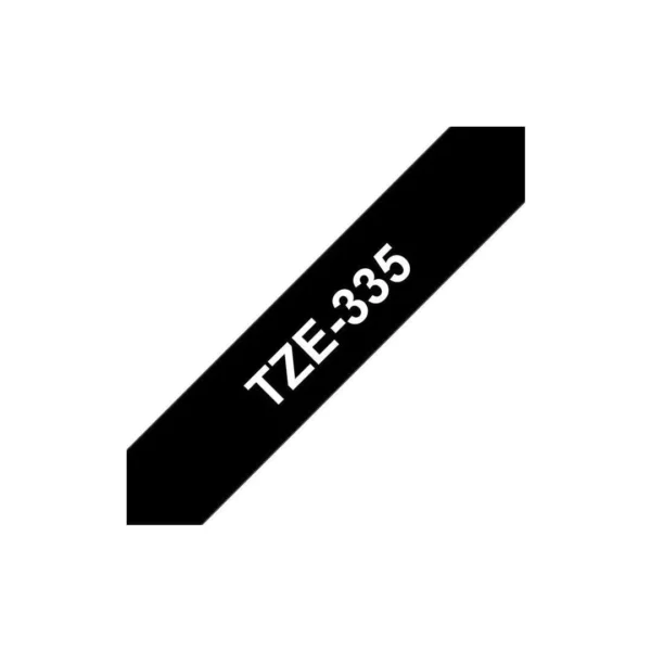 Tape BROTHER TZe-335 12mmx8m hvit/sort