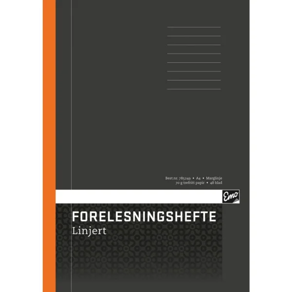 Forelesningshefte EMO A4 70g 48bl lin ma