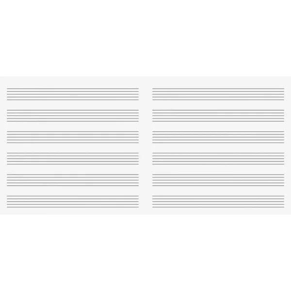 Noteskrivebok EMO 20x21cm 16blad6 linjer