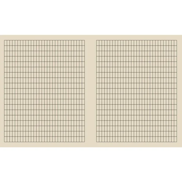 Arbeidsbok 17x21 80g 5x10 rutet