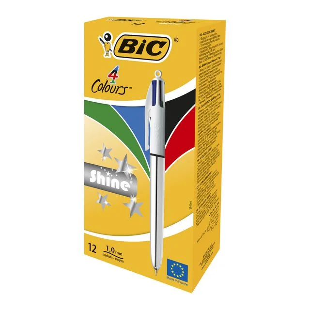 Kulepenn BIC 4colors metall - Bilde 4