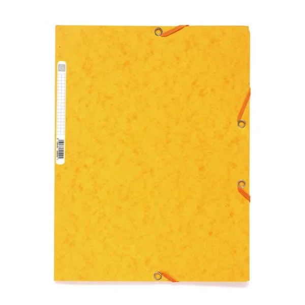 Strikkmappe EXACOMPTA A4 3 kl 400g gul