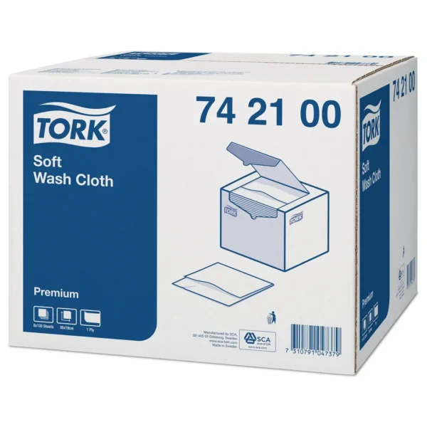 Vaskeklut TORK Premium 30x19 hvit (135)