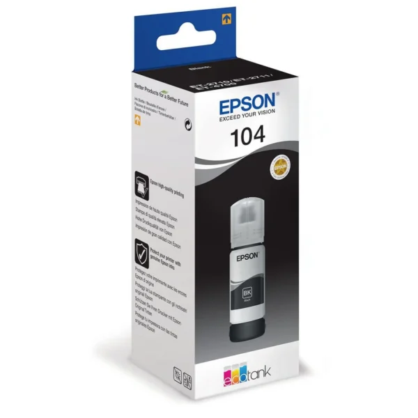 Blekk EPSON 104 EcoTank sort