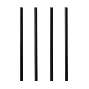 Papirsugerør PURE 0,8x21cm sort(100)