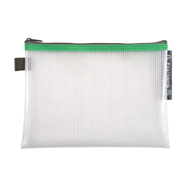 Oppbevaringslomme plast glidelås A5 ass