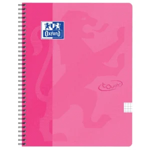 Notatbok OXFORD Touch A4+ 90g rut rosa