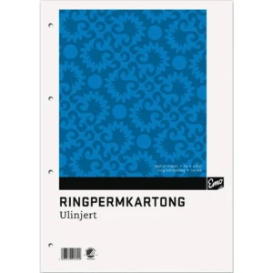 Ringpermkartong EMO A4 ulinjert (100)