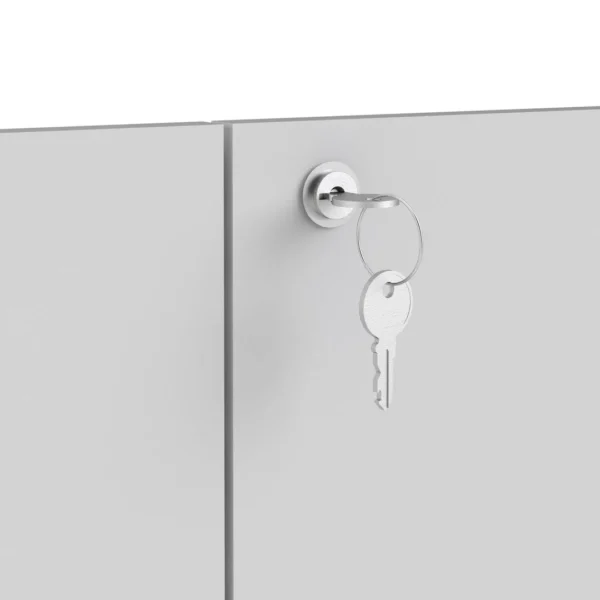 Skapdører PRIMA m/lås hvit (2)