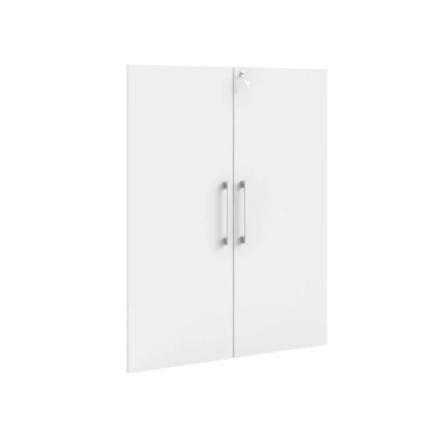 Skapdører PRIMA m/lås hvit (2)