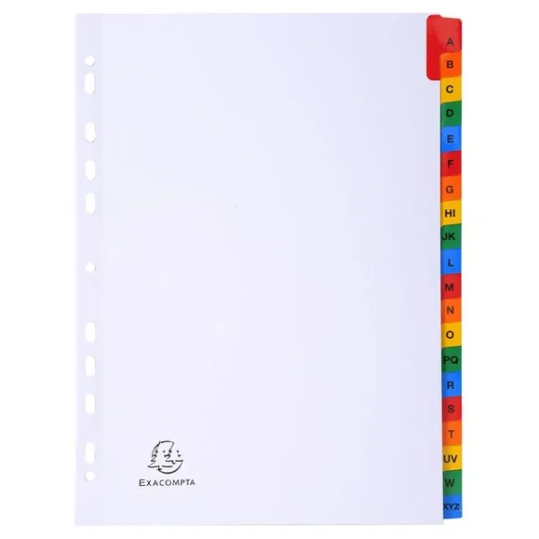Register EXACOMPTA A4 A-Z mylar hvi/frg