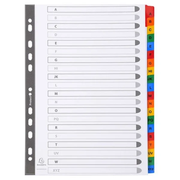 Register EXACOMPTA A4 A-Z mylar hvi/frg