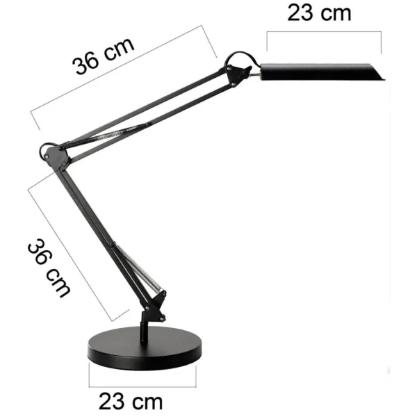 Lampe UNILUX LED Swingo sort