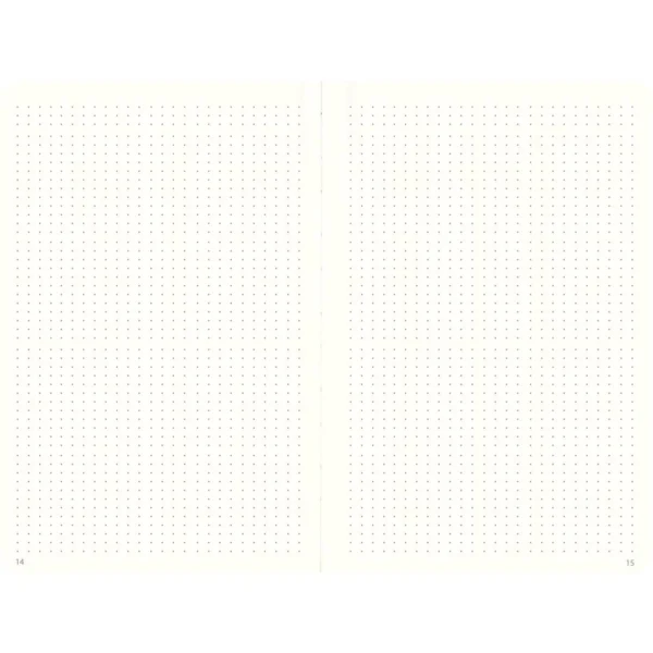 Notatbok BURDE DotNotes A5 udatert sort