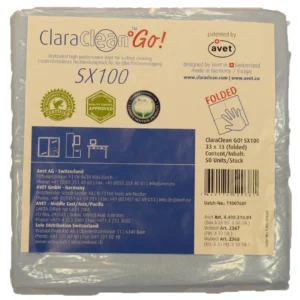 Engangsklut ClaraGo 33x33cm blå(50)