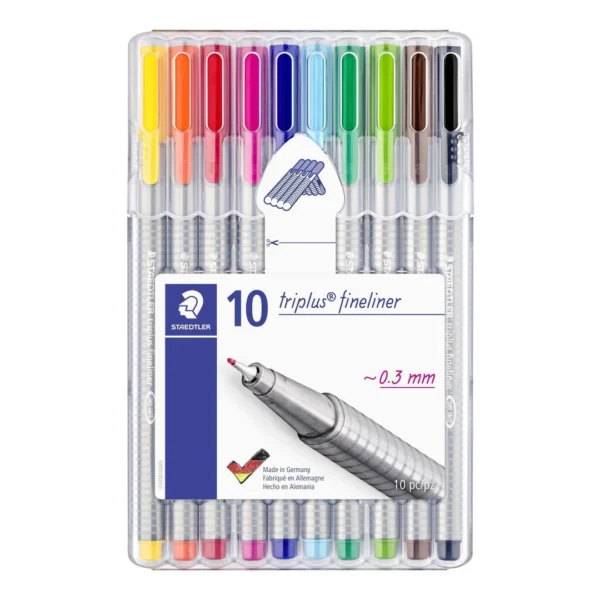 Fineliner STAEDTLER Triplus ass (10)