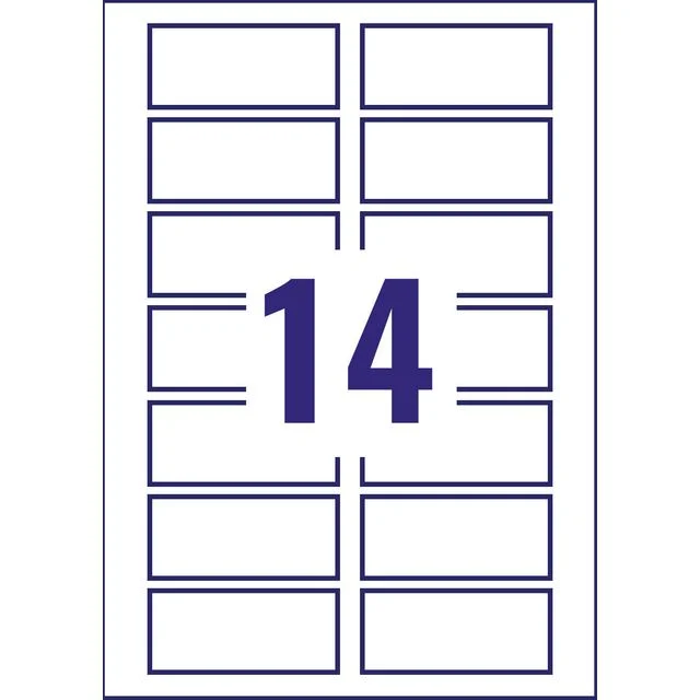 Etikett AVERY polyester 99,1x38,1 (280) - Bilde 3