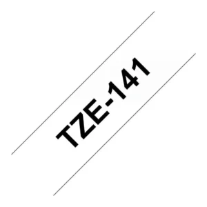 Tape BROTHER TZe-141 18mmx8m sort/klar