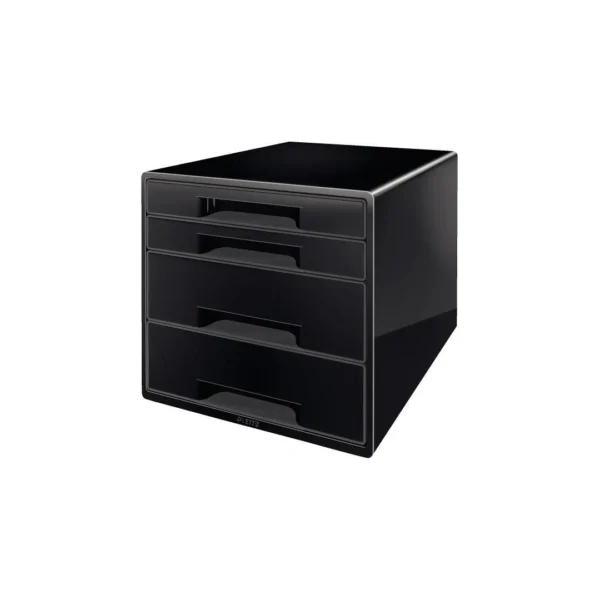 Skuffekabinett LEITZ Wow 4 skuffer sort
