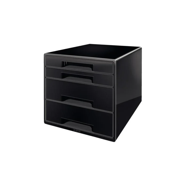 Skuffekabinett LEITZ Wow 4 skuffer sort