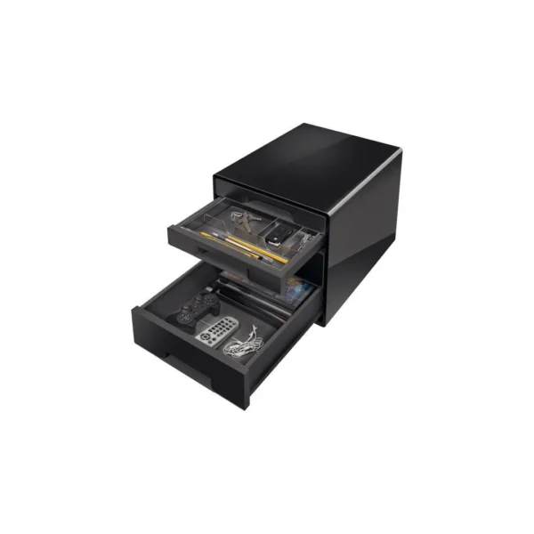 Skuffekabinett LEITZ Wow 4 skuffer sort