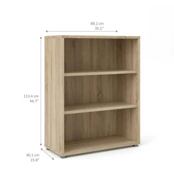 Reol PRIMA m/2 hyller eik kolli 1/2