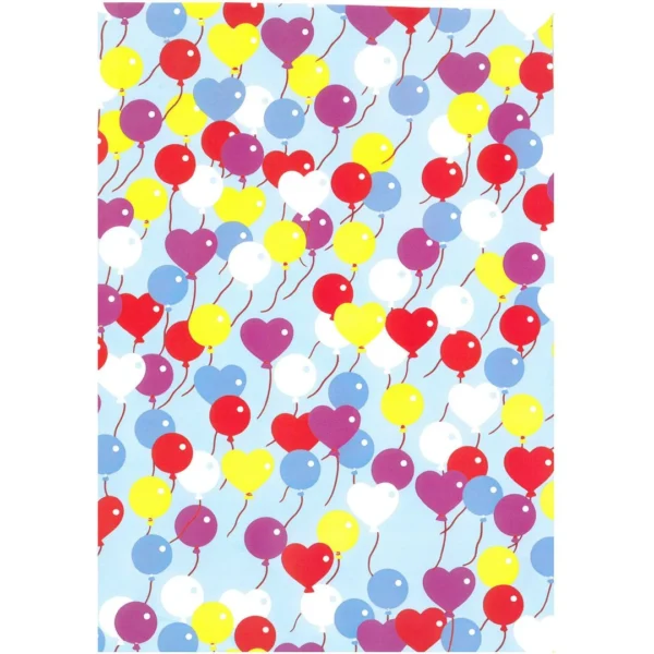 Gavepapir 70cmx10m Hearts