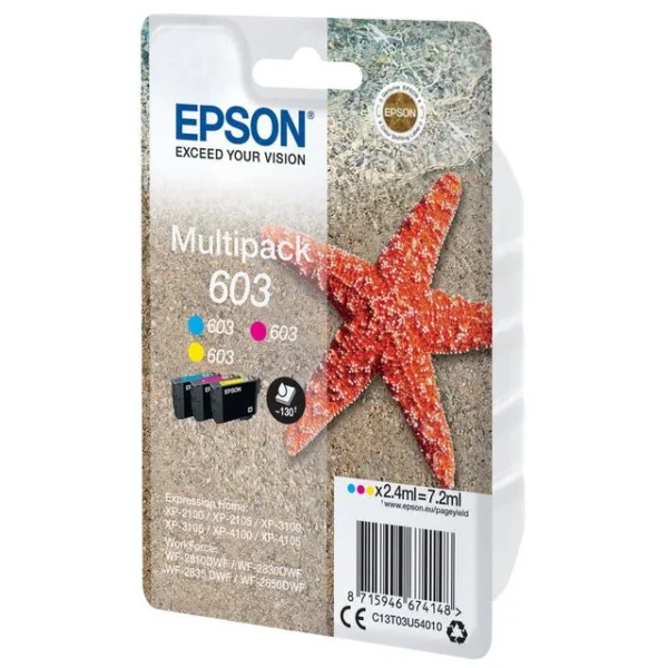 Blekk EPSON 603 C13T03U54020 CMY (3)
