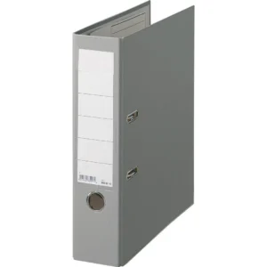 Brevordner 80mm skinne A4 grå