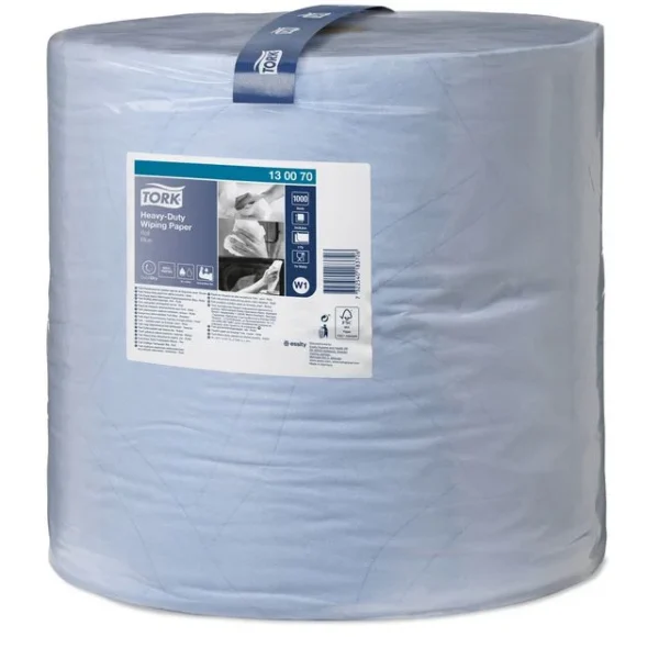 Industritørk TORK Sterk Stor Rull Blå W1