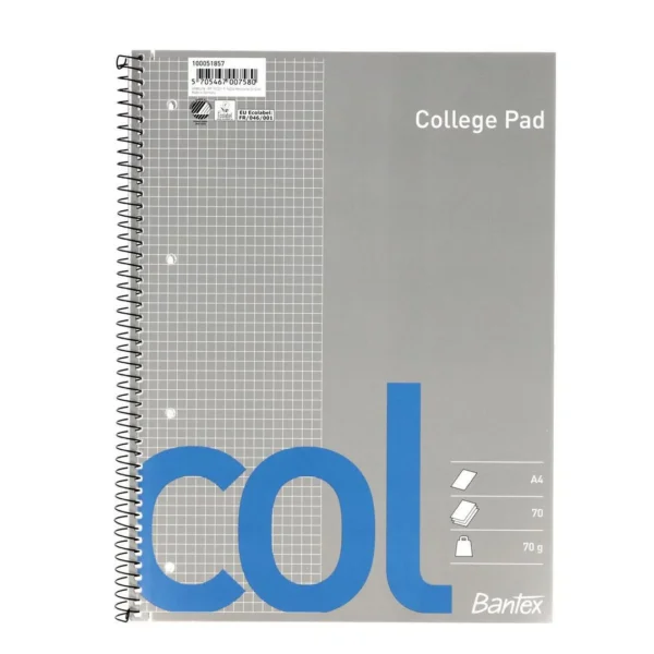 Spiralhefte BANTEX A4 70g 70ark rutet