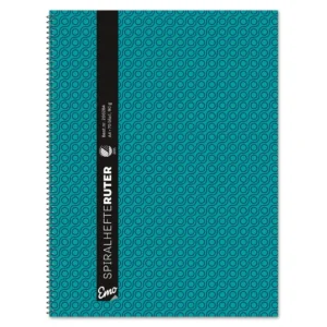 Spiralhefte EMO A4 90g 70bl blå ruter