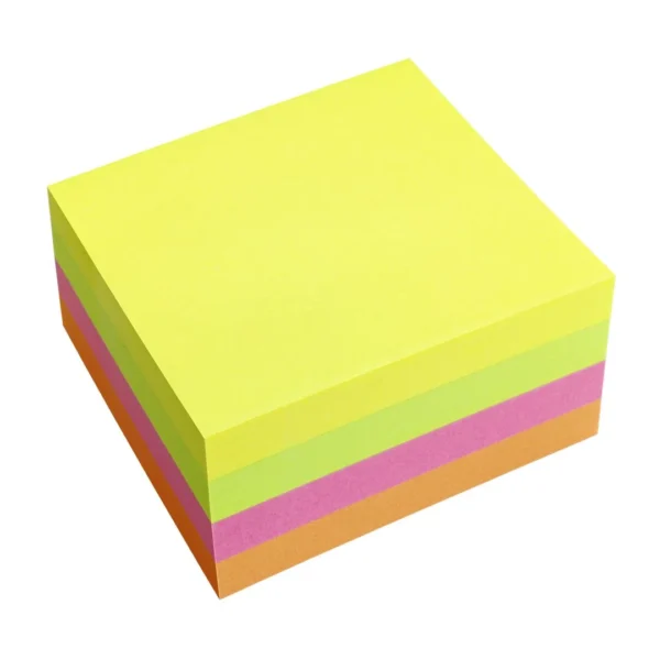 Notatkube INFO 50x50mm neon ass