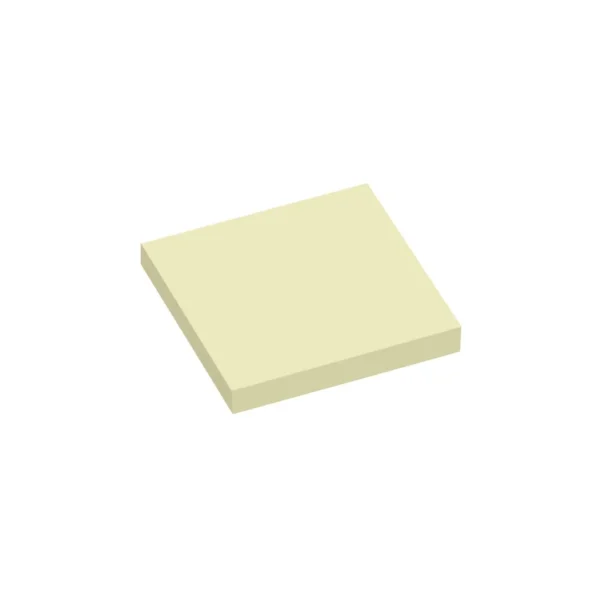 Notatblokk INFO 75x75mm gul