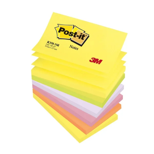 Notatblokk POST-IT ZN 76x127 neon (6)