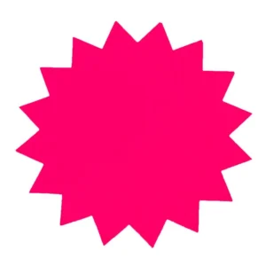 Salgsplakat stjerner 18cm/300g ne.rød20p