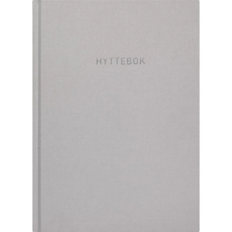 Hyttebok GRIEG 192S. Ulinj. Tekstil Grå