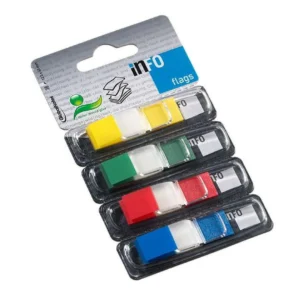 Bokmerke INFO Flags assortert (4)