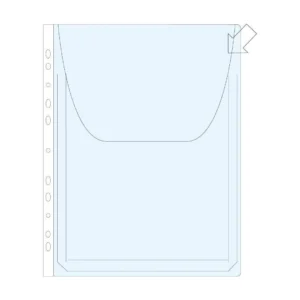 Plastlomme A4 topp eksp m/kl.180my (25)