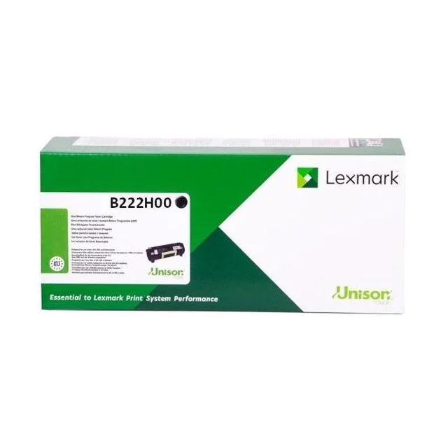 Toner LEXMARK B222H00 Sort