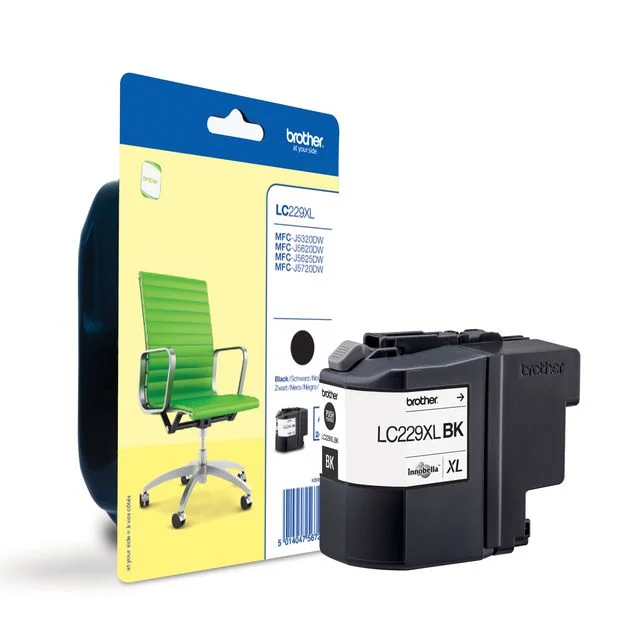 Blekk BROTHER LC229XLBK HC sort - Bilde 2