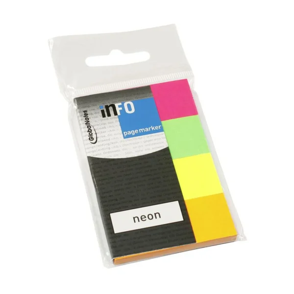 Bokmerke INFO Neon 4 farger