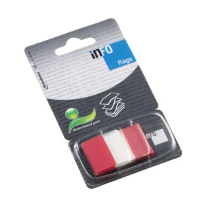 Index INFO 25x43mm rød