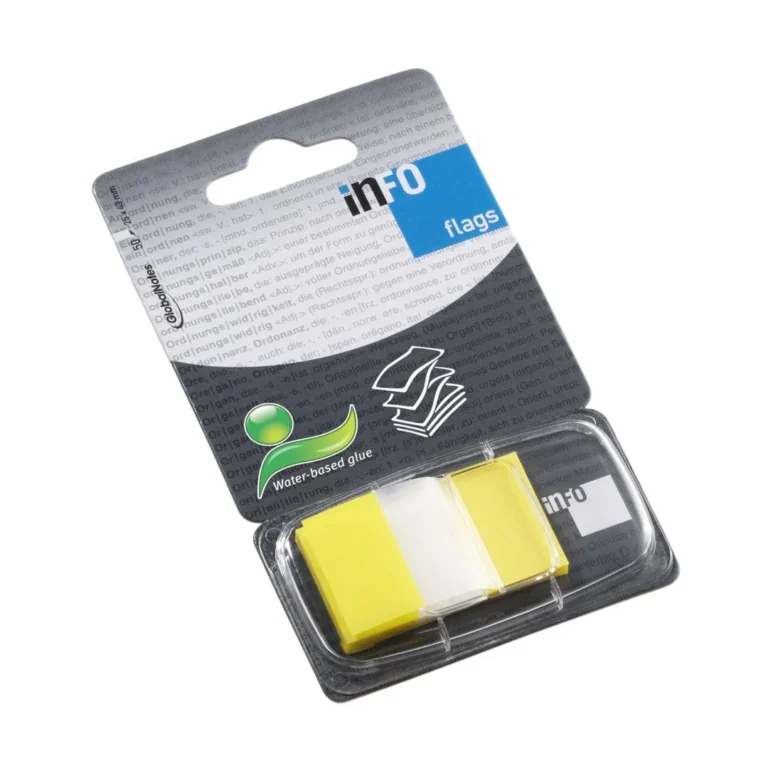 Index INFO 25x43mm gul