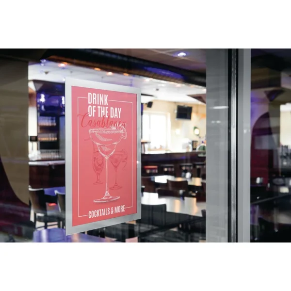 Ramme DURAFRAME SUN A4 selvk sølv (2)