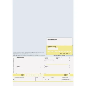 Giro med medlemskort A4 laser 1x (125)