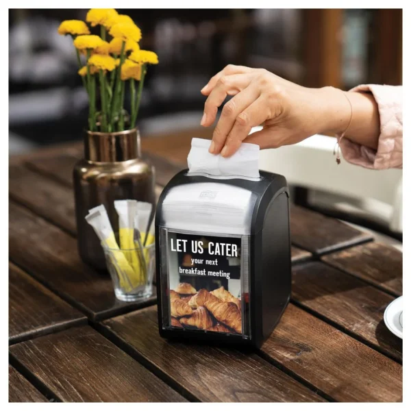 Serviettdispenser TORK N14 bord sort